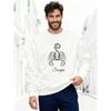Men'S Scorpio Pattern Casual Round Neck Sweatshirt, Plus Size 100% Cotton Printed Long-Sleeve Crew Neck Pullover