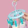 CHAHUA 9-Clip Round Sock Drying Rack