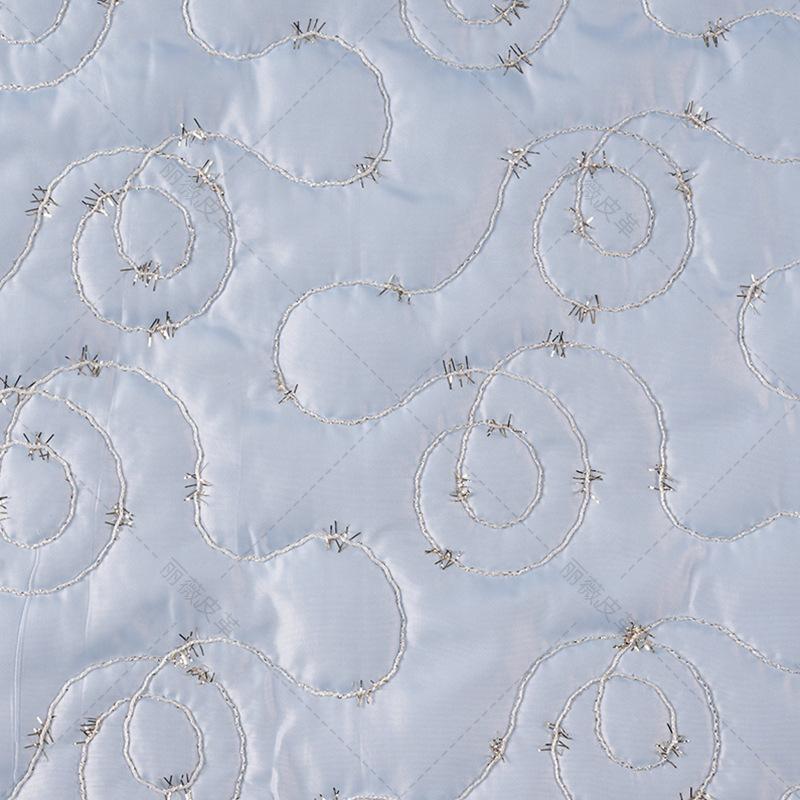 50cm*140cm Wielokolorowy Pikowany Haftowany Tkanina z cekinami Pikowanie Tkanina watowana do szycia DIY Ubrania Dekoracje Świąteczne