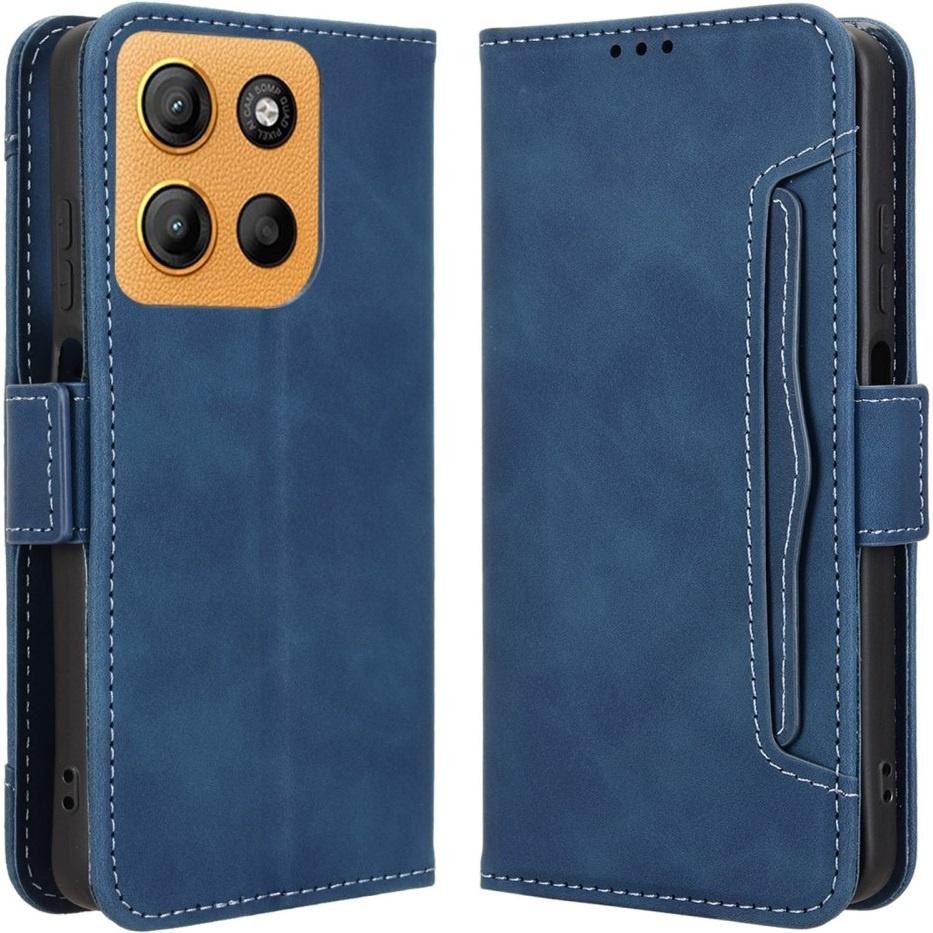 Flip Case for Motorola Moto G17 / G17 Power / G15 / G15 Power, Card Slot, Navy Blue