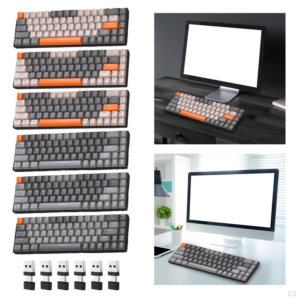 Mechanical Gaming Keyboard Portable Ergonomic Type C Interface Smooth Quick Response Professional
