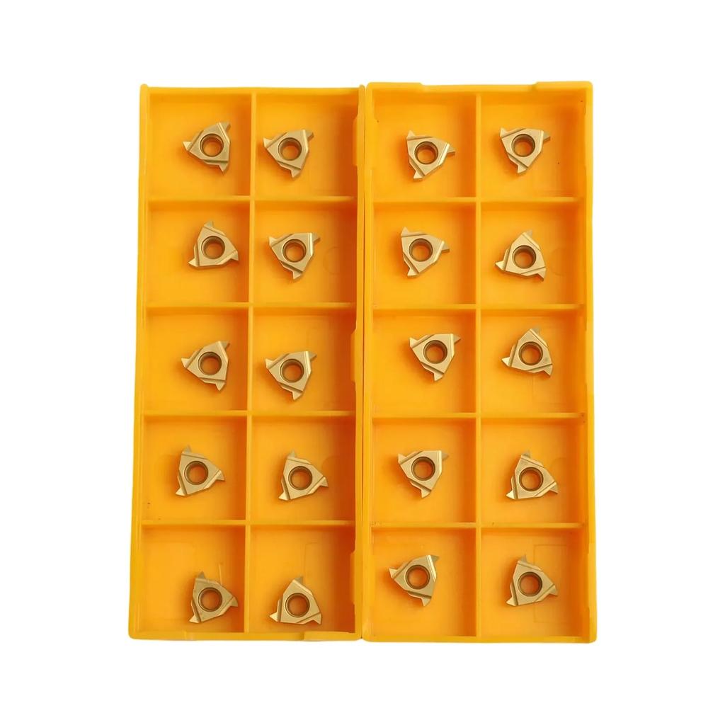 20pcs 11ER AG60 And 11IR AG60 Carbide Insert Internal Threading Tools FOR SNR / SER Applicable To Semi-finishing And Finishing
