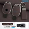 Zinc Alloy With Suede Leather Car Key Case Cover Bag For Mercedes Benz Nec Bga Type C E G S Class W204 W210 W118 W172 W212 W245