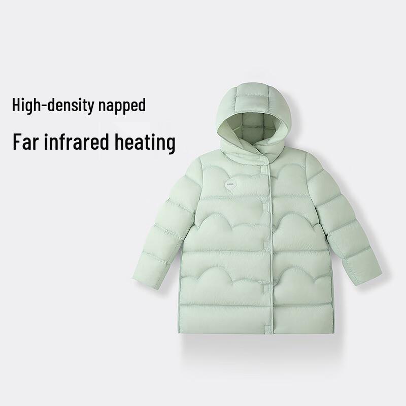 Annil Girls' Mid-Length Down Jacket 2025 Winter Collection