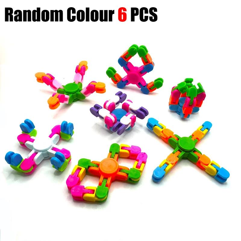 

Різноманітний гіроскоп на кінчик пальця Дитячі ігри Чотириланцюговий велосипедний ланцюг Дзиґа Іграшка для зняття стресу Fidget Spinner Настільна іграшка