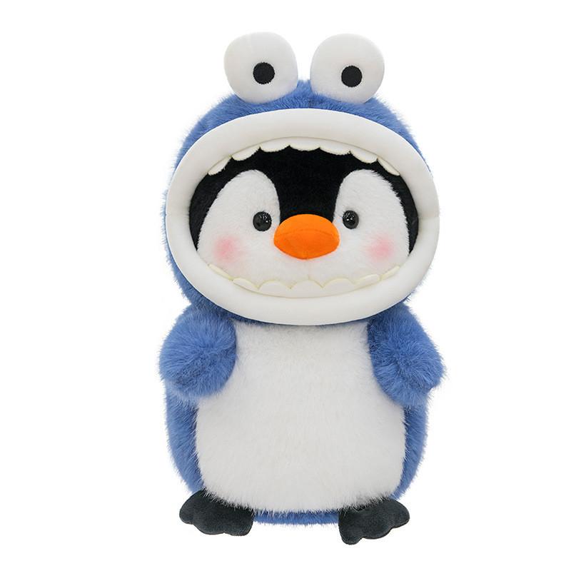 Shark Transforming Penguin Animal Plush Toy Kids Sleep Pillow Home Decor Gift