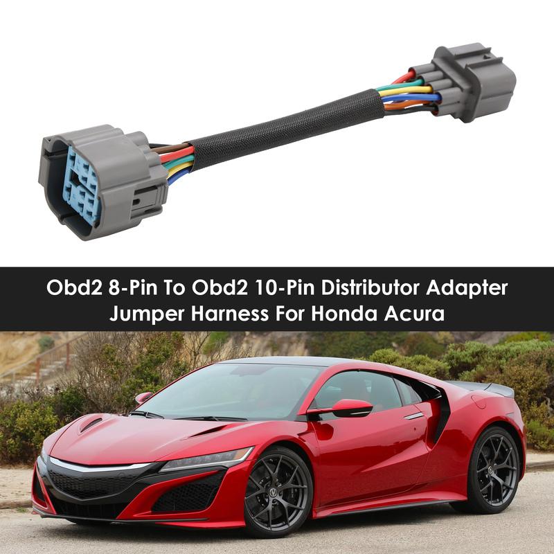 Artudatech Obd2 8-Pin 8pin To Obd2 10-Pin 10pin Distributor Adapter Jumper Harness Dizzy For Honda For Acura