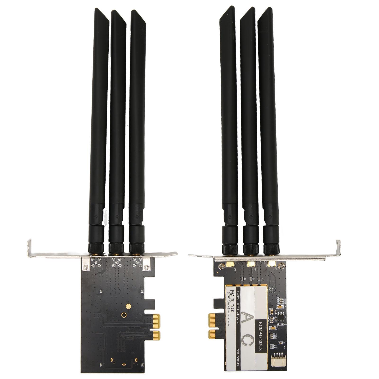 

BCM943602CS PCIE WiFi-карта з 3 антенами 1750 Мбіт/с 2,4 ГГц 5 ГГц Широке покриття Bluetooth 4.0 WiFi-карта