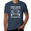 Keep Calm and Drive Smart Roadster White Edition T-Shirt Street Art Print Tee Shirt