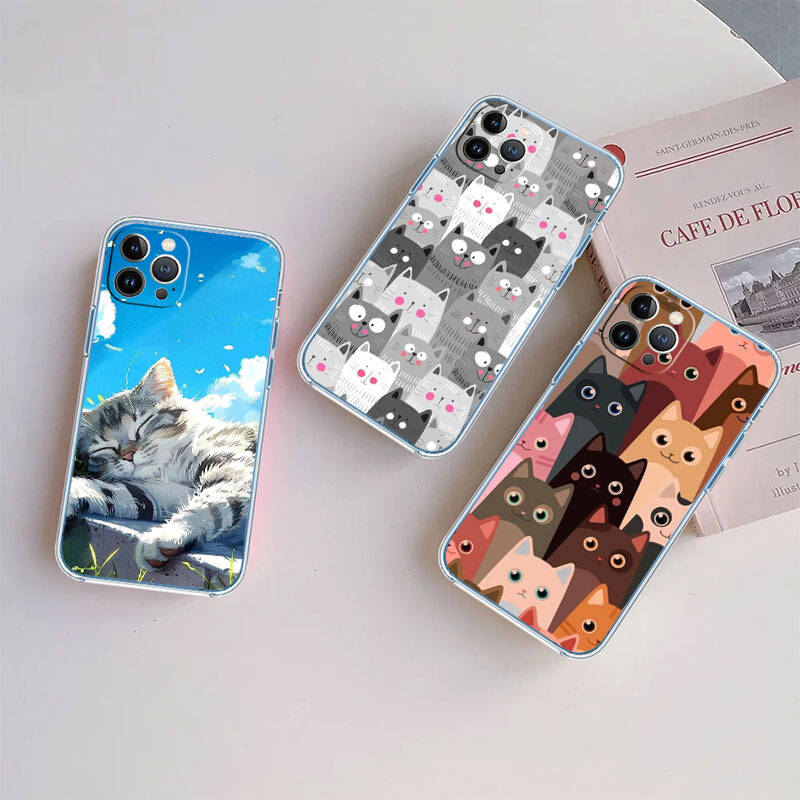 MH30 Cat Kitten Meow Phone Case for Motorola Edge 20 30 S30 40 50 Fusion Lite Plus Pro Neo Ultra One Power Action Macro Hyper Vision Zoom