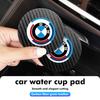 2pcs Car Water Cup Mats Carbon Fiber Coaster Non-Slip Pad For BMW E36 E39 E87 E60 E46 E53 E90 F10 F20 F25 F30 X3 X5
