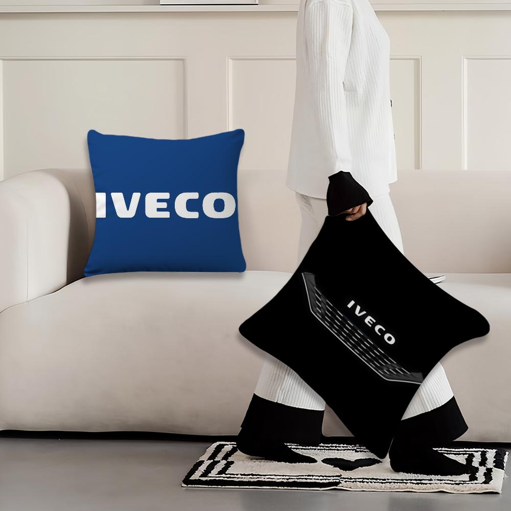 Funda de Cojín Cómoda Suave Funda de Almohada para Coche para Sofá Sala de Estar I-Iveco Habitación Oficina en Casa Decoración Fundas Protectoras