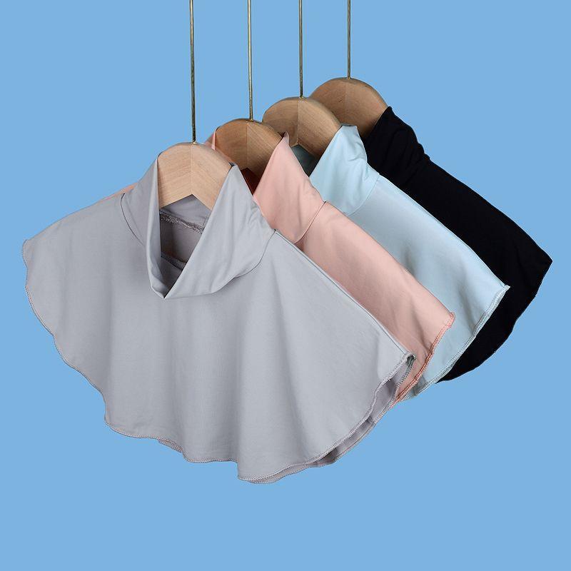 Soft High Elastic Neck Cover Ramadan Hijab Cover Headwrap Full Fake Collar High Collars Turtleneck Scarves Wraps