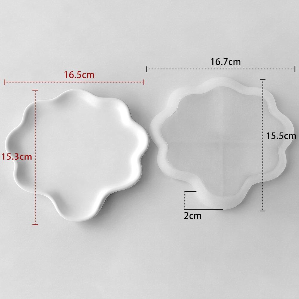 Geometric Wave Silicone Mold Irregular Shape Plaster Molds Creative Resin Molds Home Decor