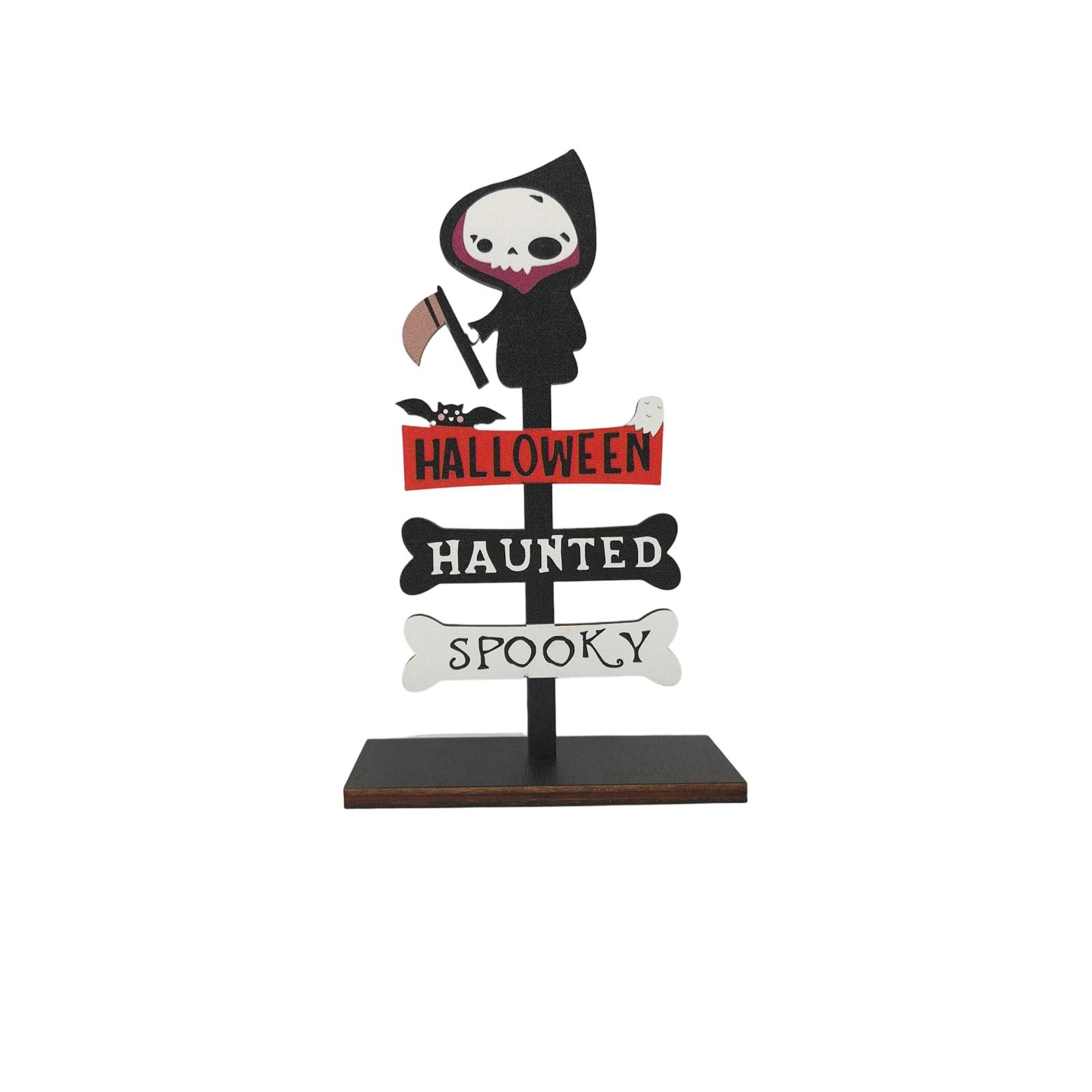 

Хэллоуин Украшения Настольные Украшения Деревянная Тыква Стол Маленькие Украшения Атмосферная Композиция Реквизит для Новой Сцены Стол One Size