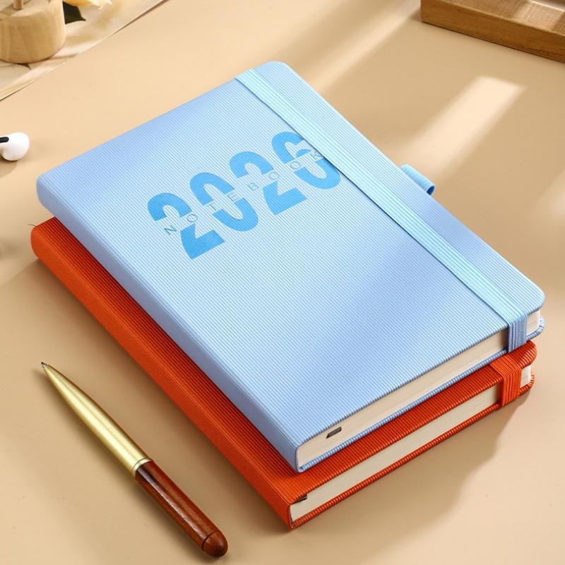 High-Quality 2026 Planner Notebook Daily Weekly Monthly Calendar Planner A5 Size With Faux Leather Cover For Business Student