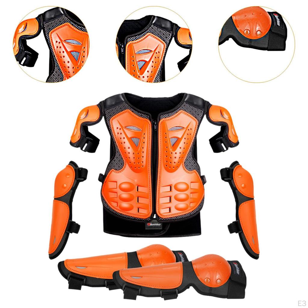 Kinder Motorrad Schutz Anzug Brust Wirbelsäule Zurück Protector Dirt Bike Ausrüstung für Reiten Motorrad Im Freien
