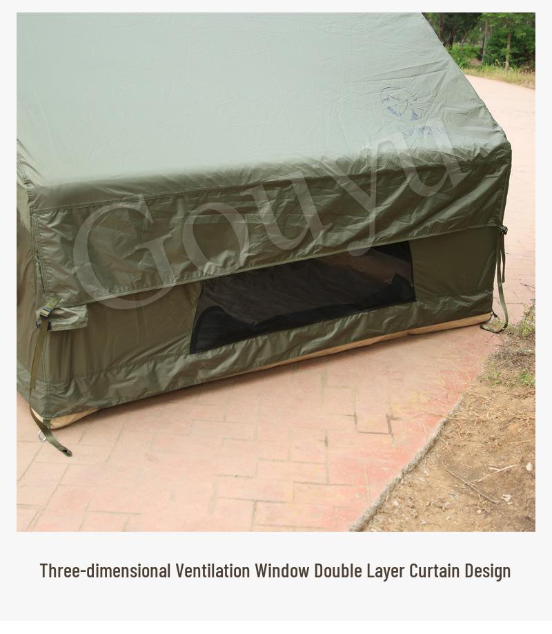 Rainproof Inflatable Camping Tent, 6 sqm, Outdoor Sunshade
