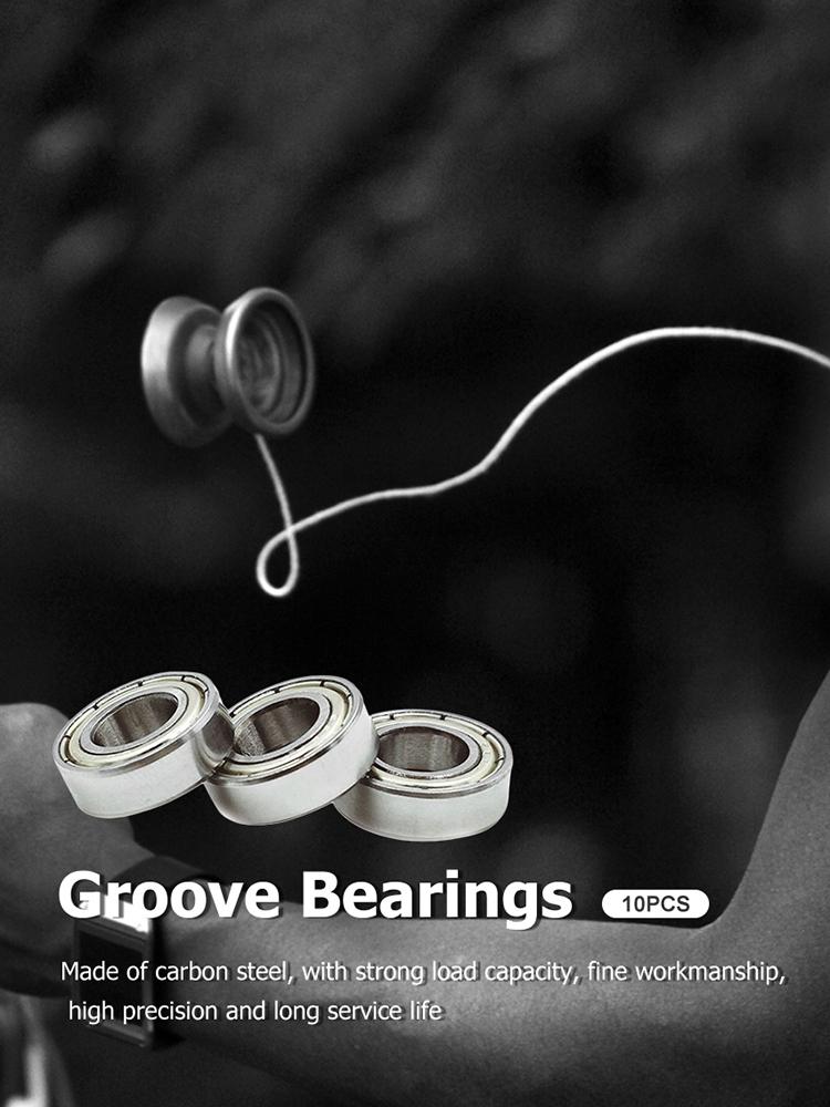 10pcs Carbon Steel Bearings Double Shielded High Carbon Steel Bearing 8x16x5mm Deep Groove Bearings Heavy Load 3D Printer Parts