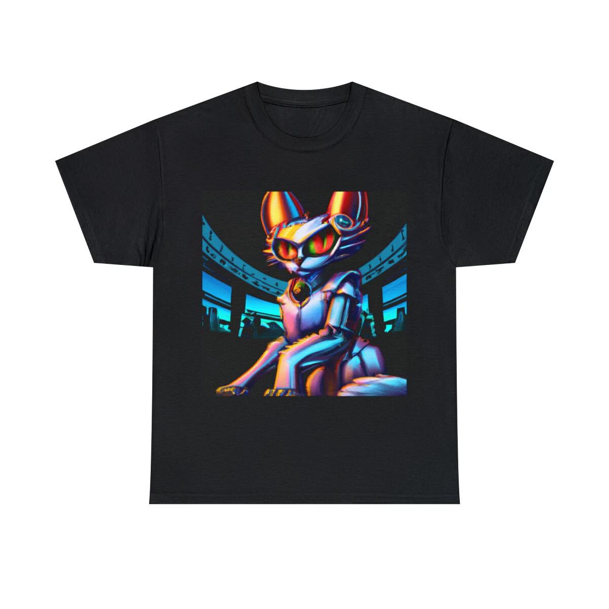 

Vintage Style Video Game T Shirt Cat Pet Lover Gift Retro Graphic Tee Colorful L