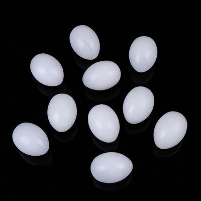 10Pcs White Solid Plastic Solid Pigeon Eggs Dummy Fake Eggs Hatching Supplies