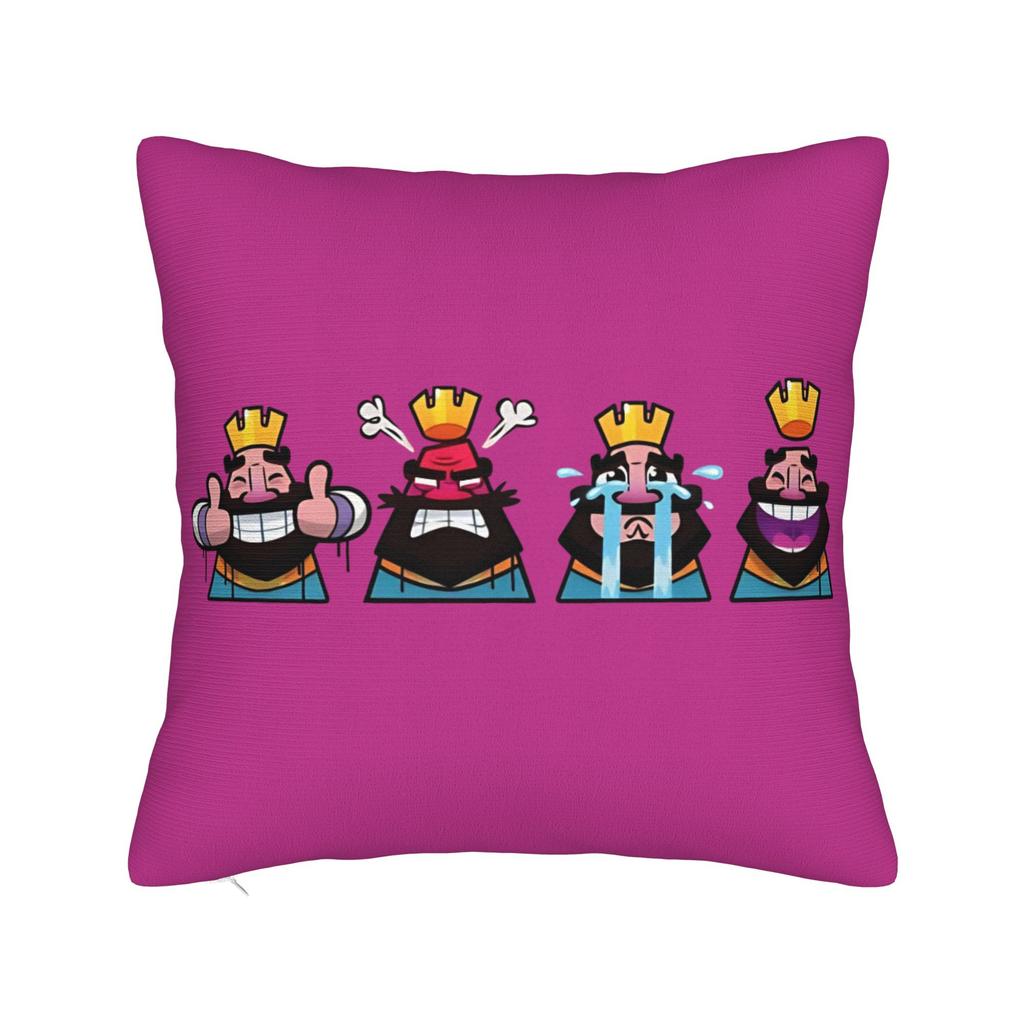 Clash Royale Královský Emote Povlak na polštář Vintage povlak na polštář na židli pohovku Domácí dekorace Pohodlné povlaky na polštář Dárek