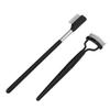 2pcs Eyelash Comb Set Folding Stainless Steel Teeth Lash Separator Eyelash Grooming Brushes