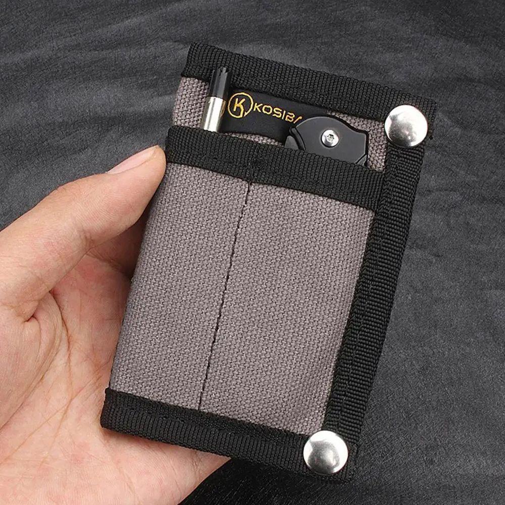 Large Capacity EDC Pouch Wallet Oxford Camping Storage Wallet Hiking Outdoor Coin Purse  Unisex