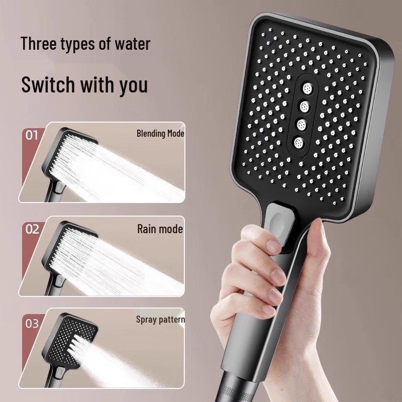 Brass Pressurized Wall-Mounted Shower Set