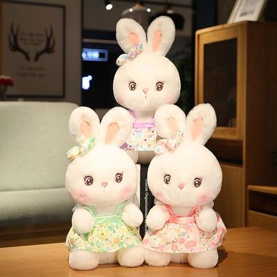 Rabbit Soothing Stuffed Animal Toys Bunny Stuffed Doll Rabbit Plush Toys Skirt Rabbit Doll