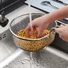 Koszyk do smażenia w głębokim tłuszczu z uchwytem Koszyk do odsączania smażonych potraw Cedzak do makaronu Skimmer Frytki