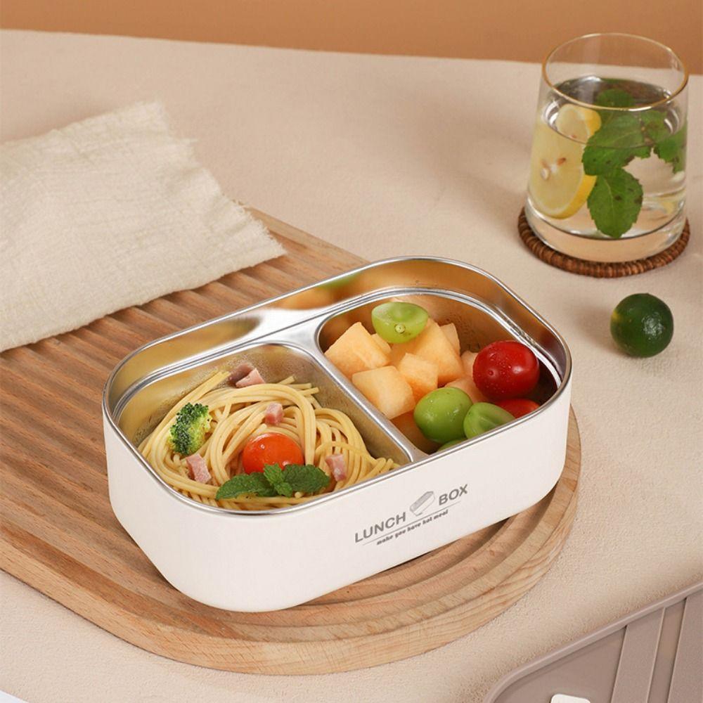 600ml Insulated Lunch Box Detachable Food Box Multifunctional Food Storage Container  School