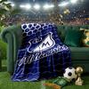 Blue White Crest Pattern Blanket Lightweight Ideal Bedding Blanket Perfect for Travel, Camping, Living Rooms, Offices, Sofas, Fan Christmas gift