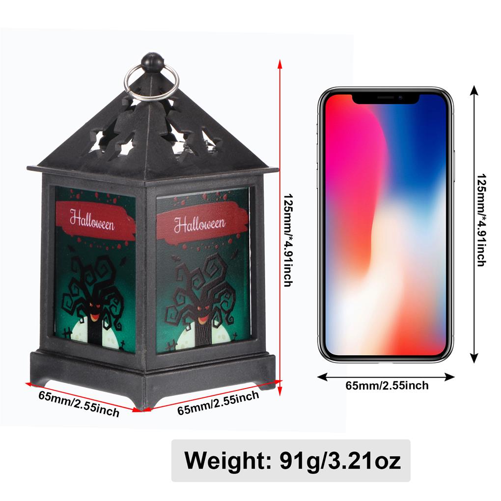 Party Lamp Halloween Lantern LED Light Festival Accessories Battery-operation Exquisite Compact Size Hangeable Holiday Supplies