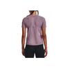 Under Armour Rush Solid Color Round Neck Short Sleeve T-Shirt Women tops Mist-Purple 1379043-500