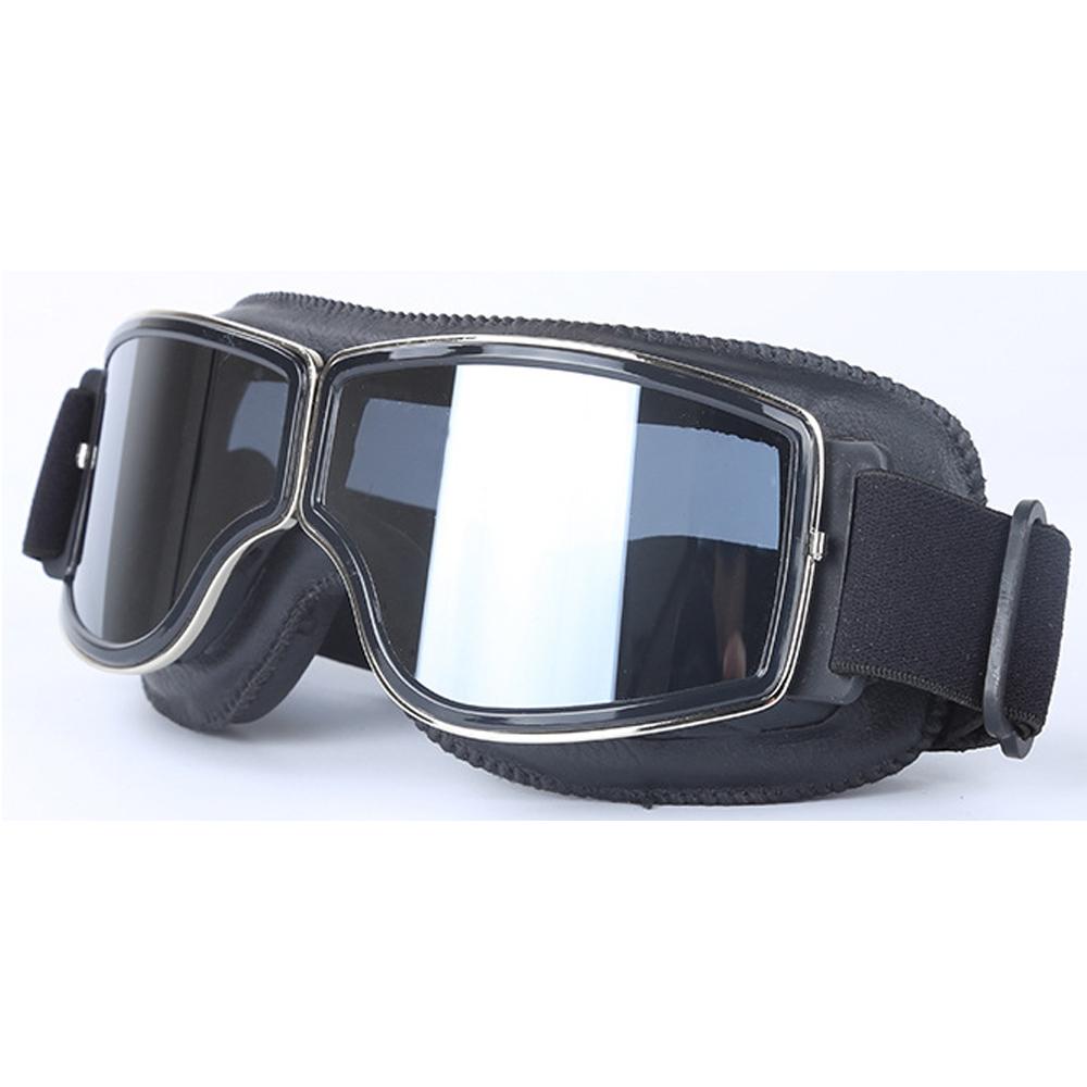 Okulary Przeciwsłoneczne Motocyklowe Vintage Retro Skórzane Gogle Okulary Do Vespa Vintage Szklane Motocyklowe Gogle Motocrossowe Narciarskie