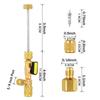 Dual Size Ports Valve Core Installer Valve Removal Tool Kit  For R410A Refrigerant System