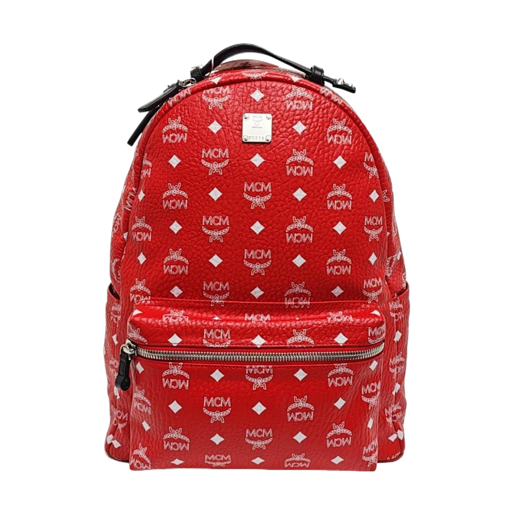 [Pre-Owned] Stark Medium Red Coated Canvas