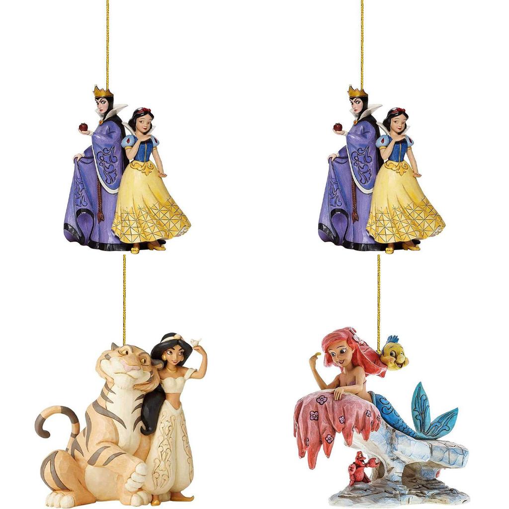 Joyful Christmas Disney Princess Acrylic Pendant Ornaments For Xmas Tree Decor