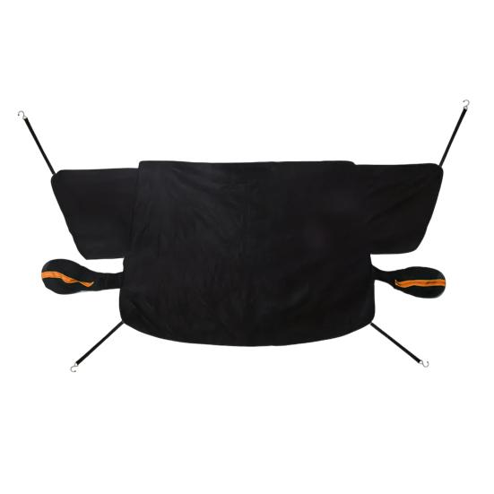 Car Windshield Snow Cover Cover, Thickened Magnetic Half with Cotton All Weather Shield Lining, Winter Frost Ice Guard for Auto Trucks SUV Sedans,