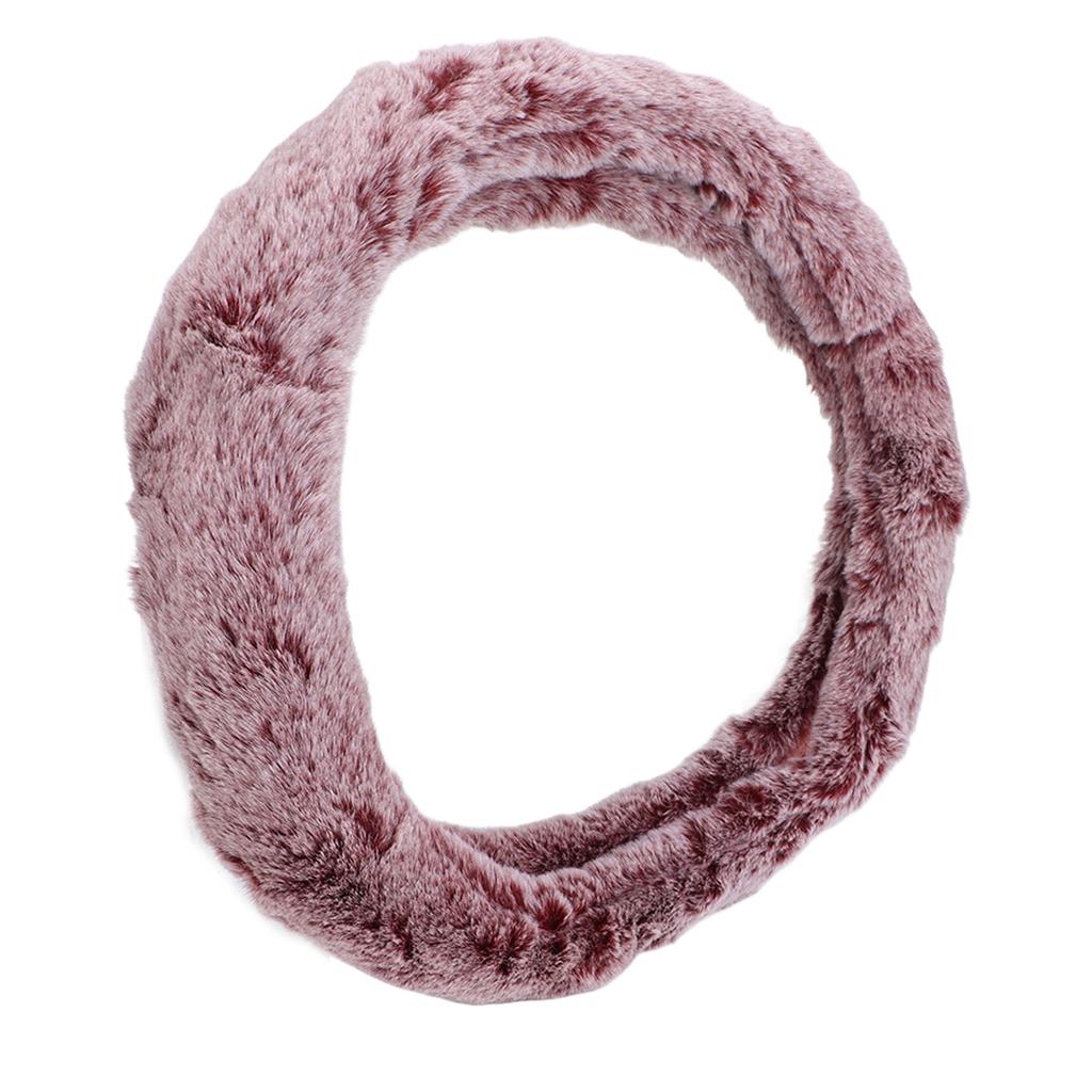 15 Inch Steering Wheel Cover Imitation Wool Plush Auto Steering Wheel or Interior Accessory for Men Women