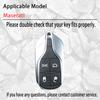 Custodia Cover Guscio Portachiavi Auto in Metallo e Pelle Fob Per Maserati Ghibli Levante Grancabrio Quattroporte Gt Granturism