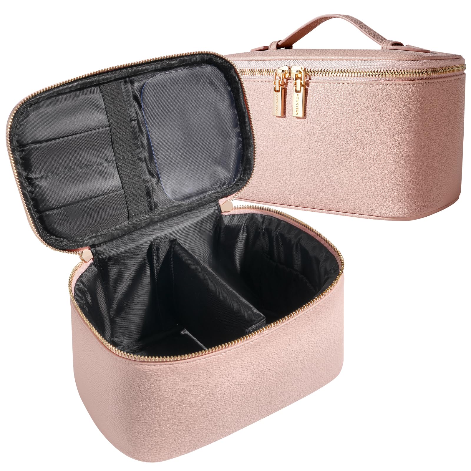 

Rownyeon Косметическая подушка для макияжа, Большая кисть, Розовый чехол, Чехол, Чехол, Вместимость, Карман, Путешествия, Водонепроницаемый, Легкий, Портативный, Милый, Стильный,