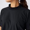 Marie Claire Tucked Short Sleeve Pullover 715623W Size L Women's Water-Repellent Black,