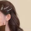 EZ PEACH Haarspangen, Niedliche Druckknopf-Haarspangen, Haarnadeln, Druckknöpfe, Dreiteilige Haarspangen, Pony, Stern-Design, Kinder-Haarspangen, Farbige Spangen, Anordnung