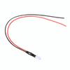 10 Stück 12V 5mm LED Leuchtdiode Verdrahtet Mehrfarbiges LED Lichtkabel 20cm 0.06W(Weiß)