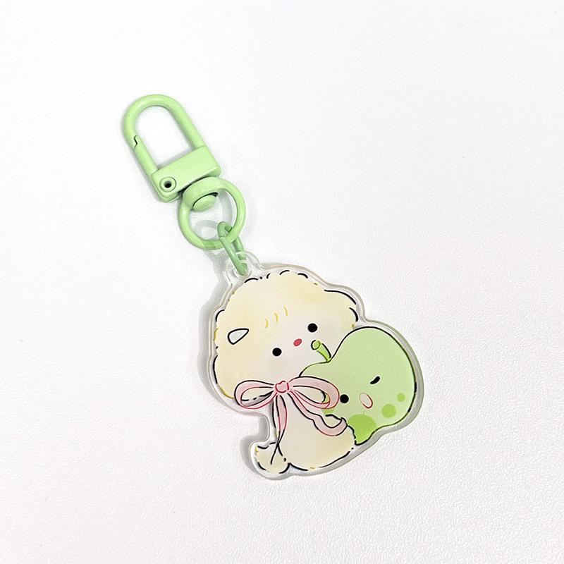 Llavero Acrílico Creativo DIY - Llavero de Puerta de Dibujos Animados de Gato Lindo - para Hombres y Mujeres - Accesorios para Bolsos - Colgadores de Llaveros de Forma Irregular
