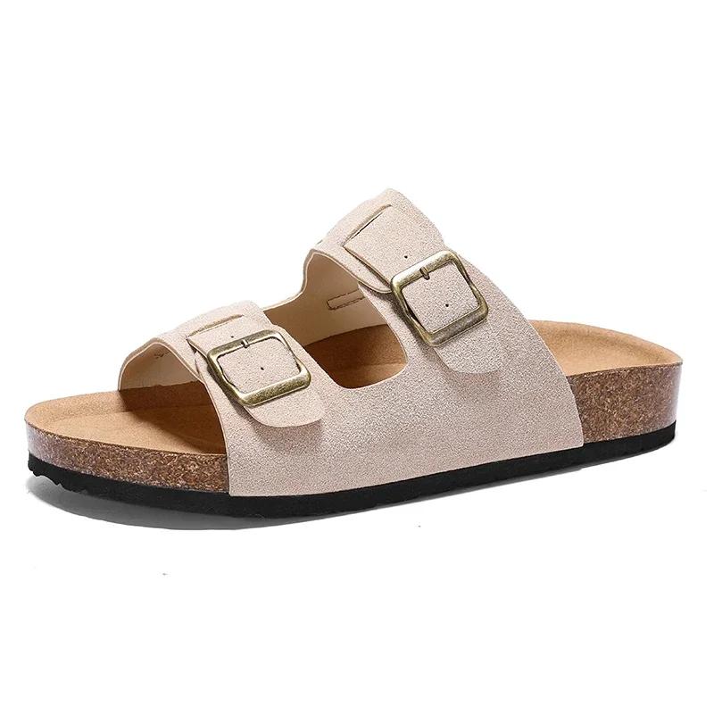 Pánské kožené sandály pro muže Plážové sandály Pánské pohodlné pantofle Originální značky Obuv Léto Muži 2025 Značkové pánské boty