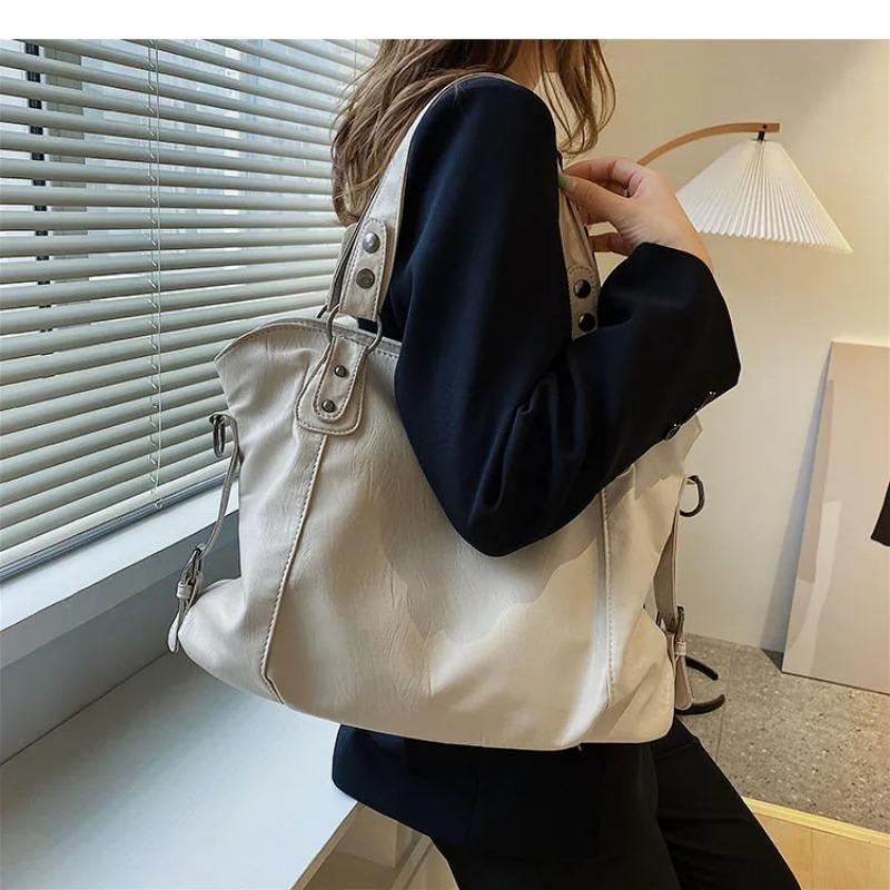 Große Tragetasche für Damen 2025 Neu im Modedesign Hohe Kapazität Leder Schulter-Seitentasche Damen-Shopper Handtaschen Geldbörse