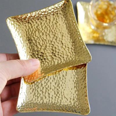 Metal Coaster Cup Holder Protect Heat Tray Coaster Copper Square Coaster Dining Table Holiday Decoration Resistant Cup Mat